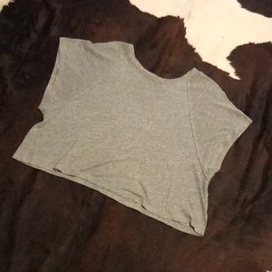 Gray Free People T-Shirt